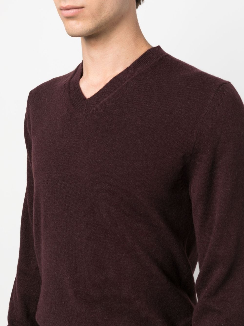 V-neck cashmere jumper - 5