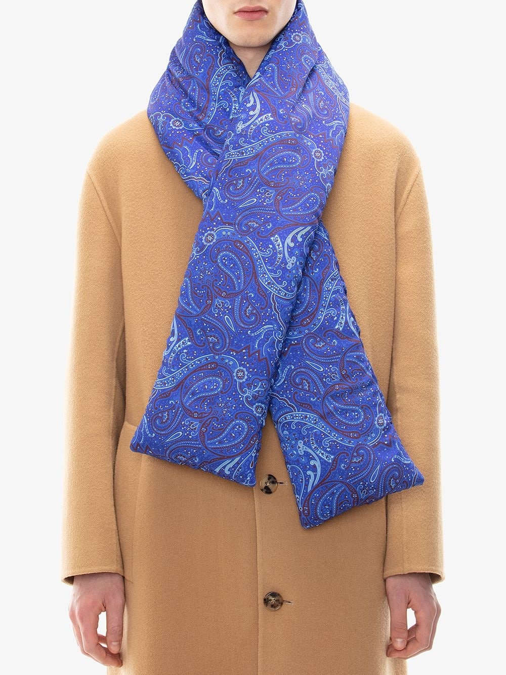 paisley print padded scarf - 2