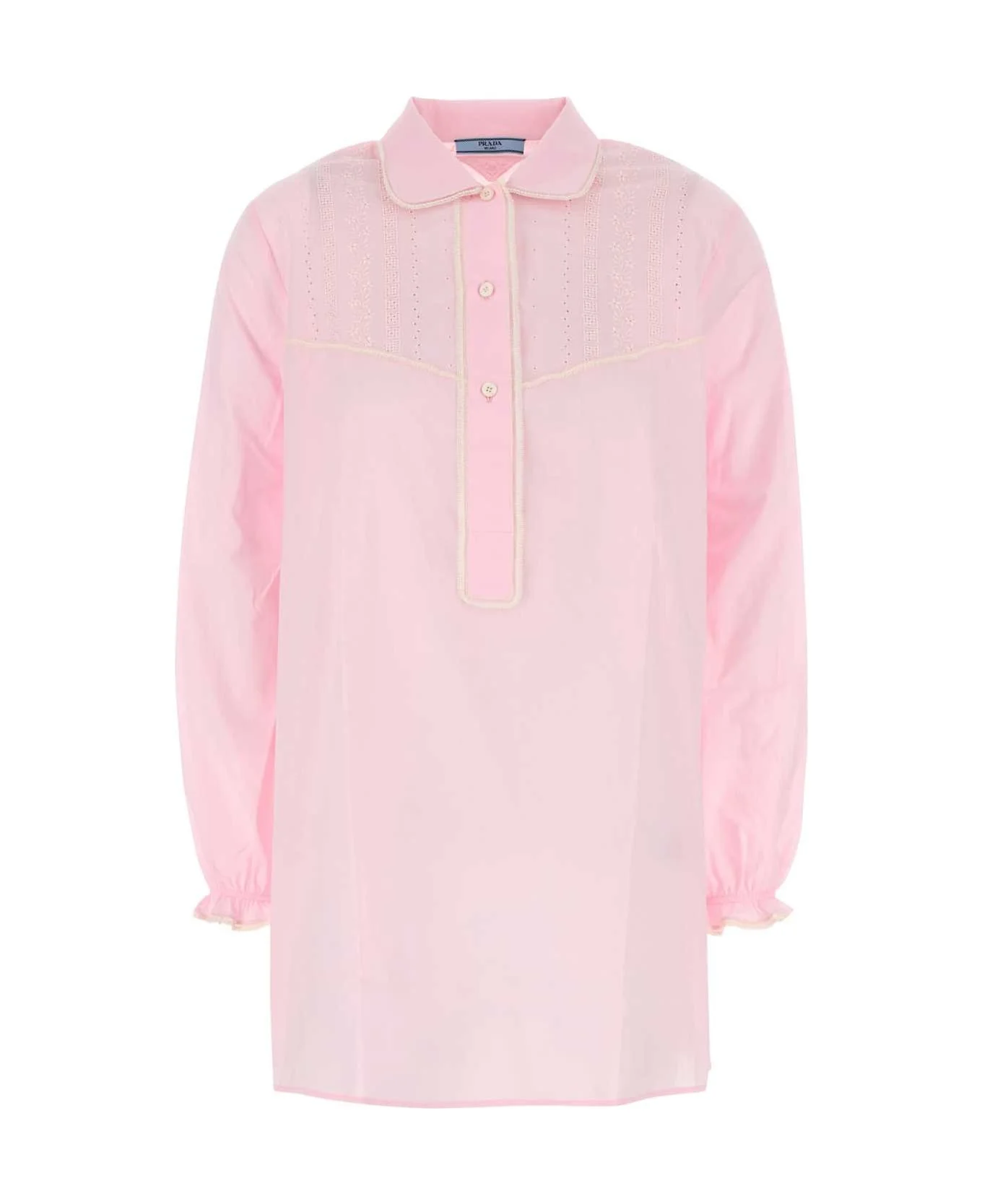 Pink Cotton Blouse - 1