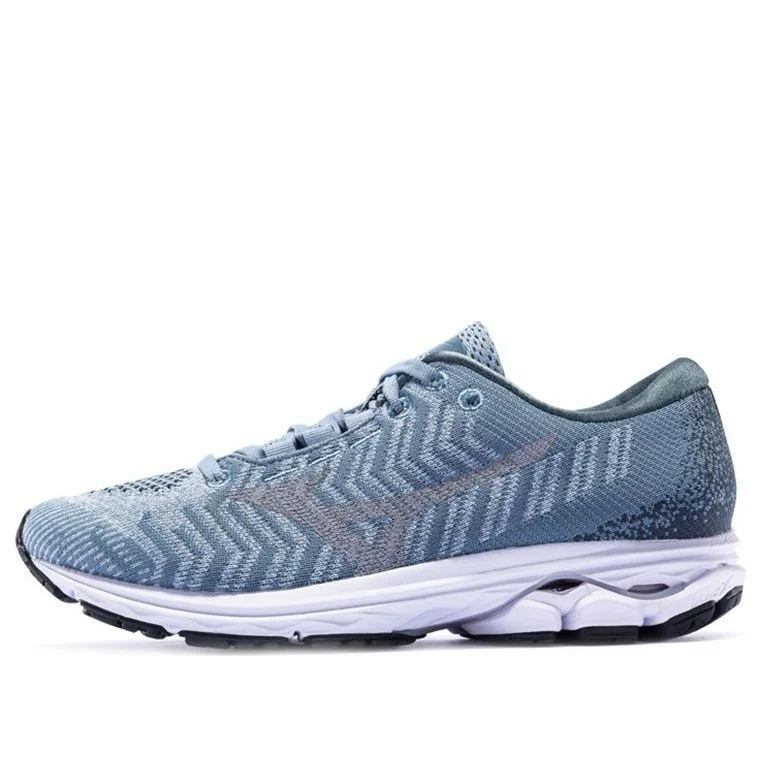 (WMNS) Mizuno Wave Rider Waveknit 3 'Grey Blue' J1GD192939 - 1