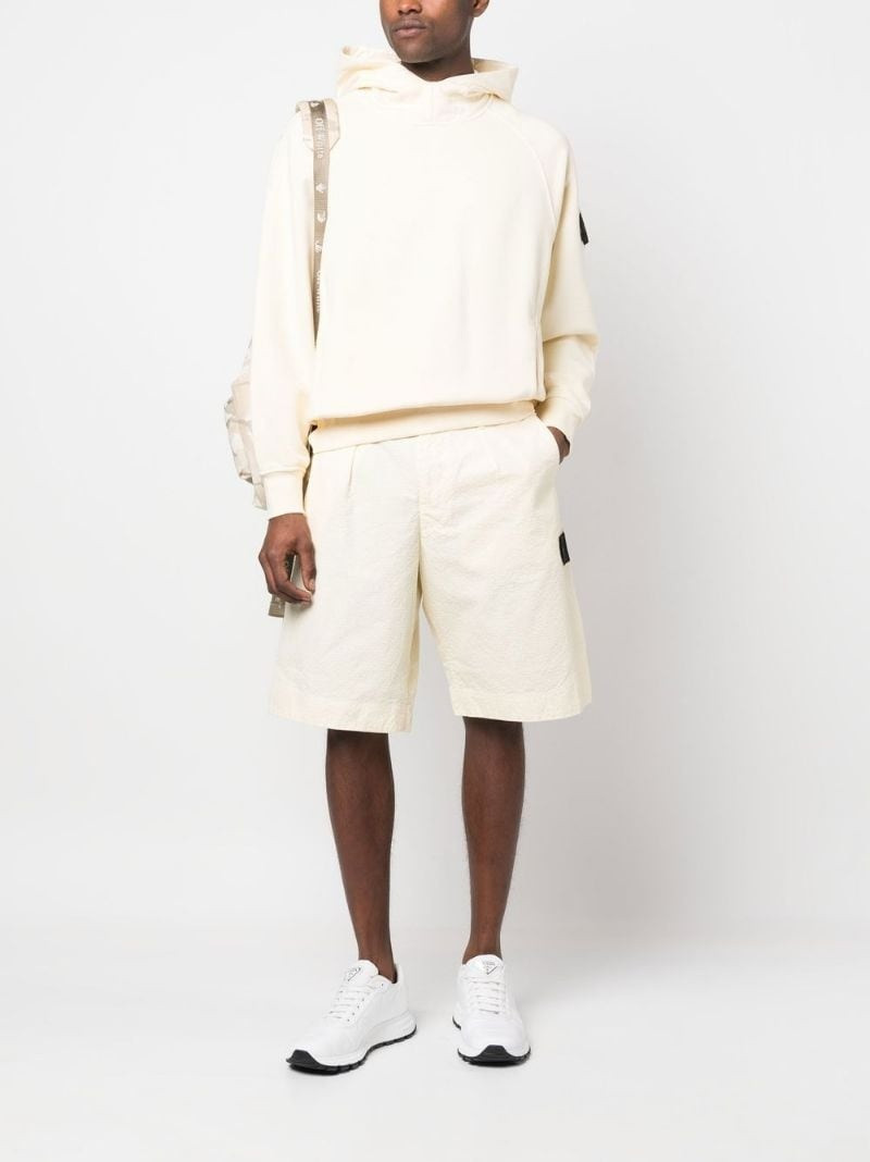 Stone Island Shadow Project Compass-patch chino shorts outlook