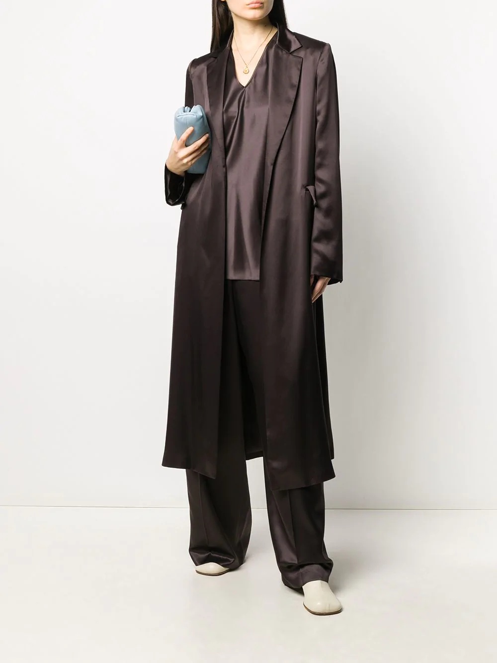 silk duster coat - 2