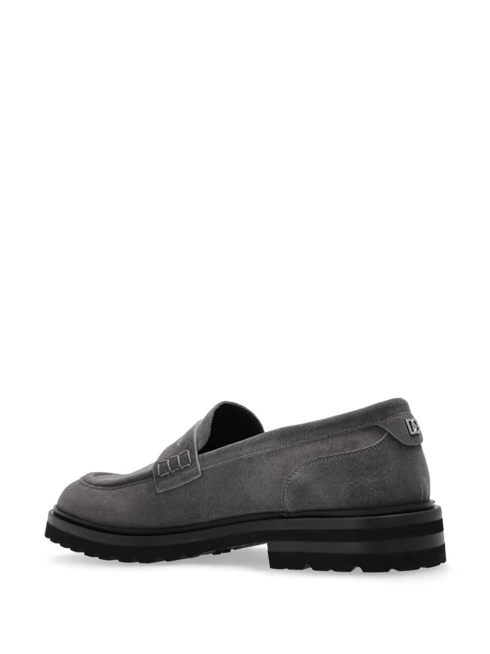logo-plaque loafers - 3