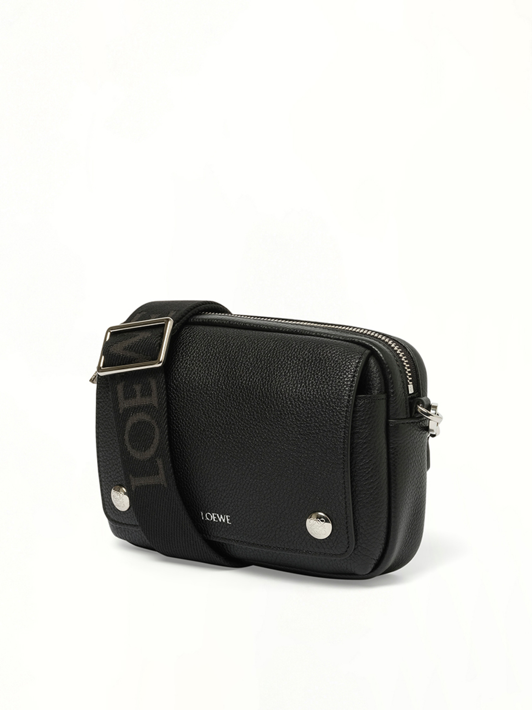 Pebble Messenger Small in Black - 2