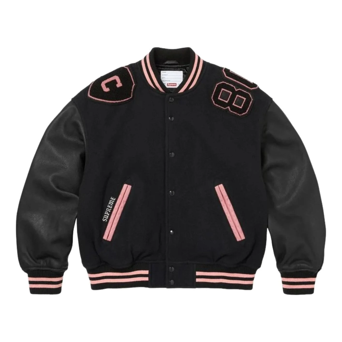 Supreme FW26 Captains Varsity Jacket 'Black' SUP-FW26-008-BLK - 1
