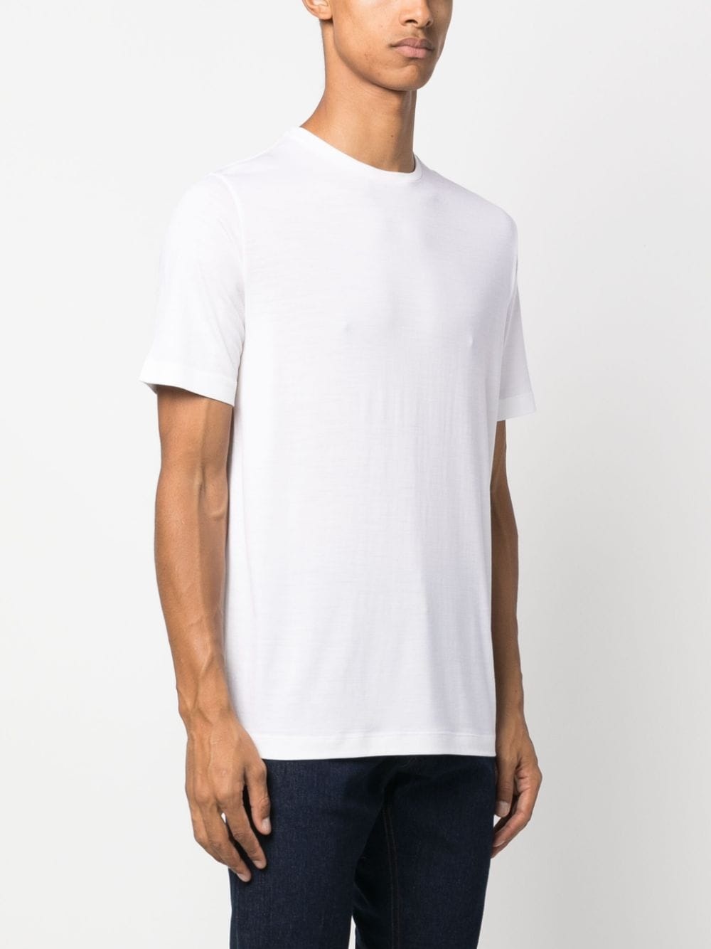 short-sleeved wool T-shirt - 3