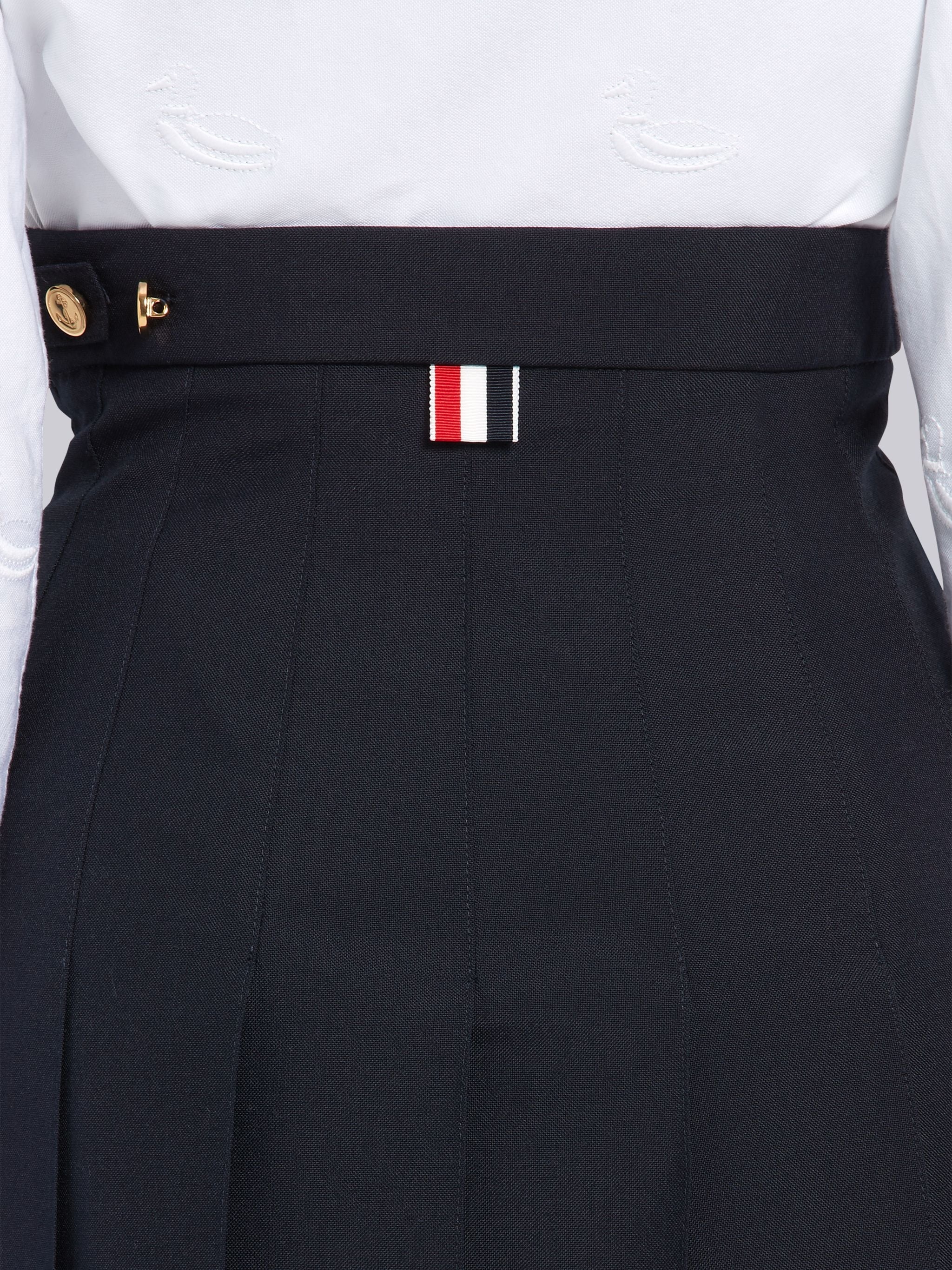 high-waist pleated mini skirt - 6