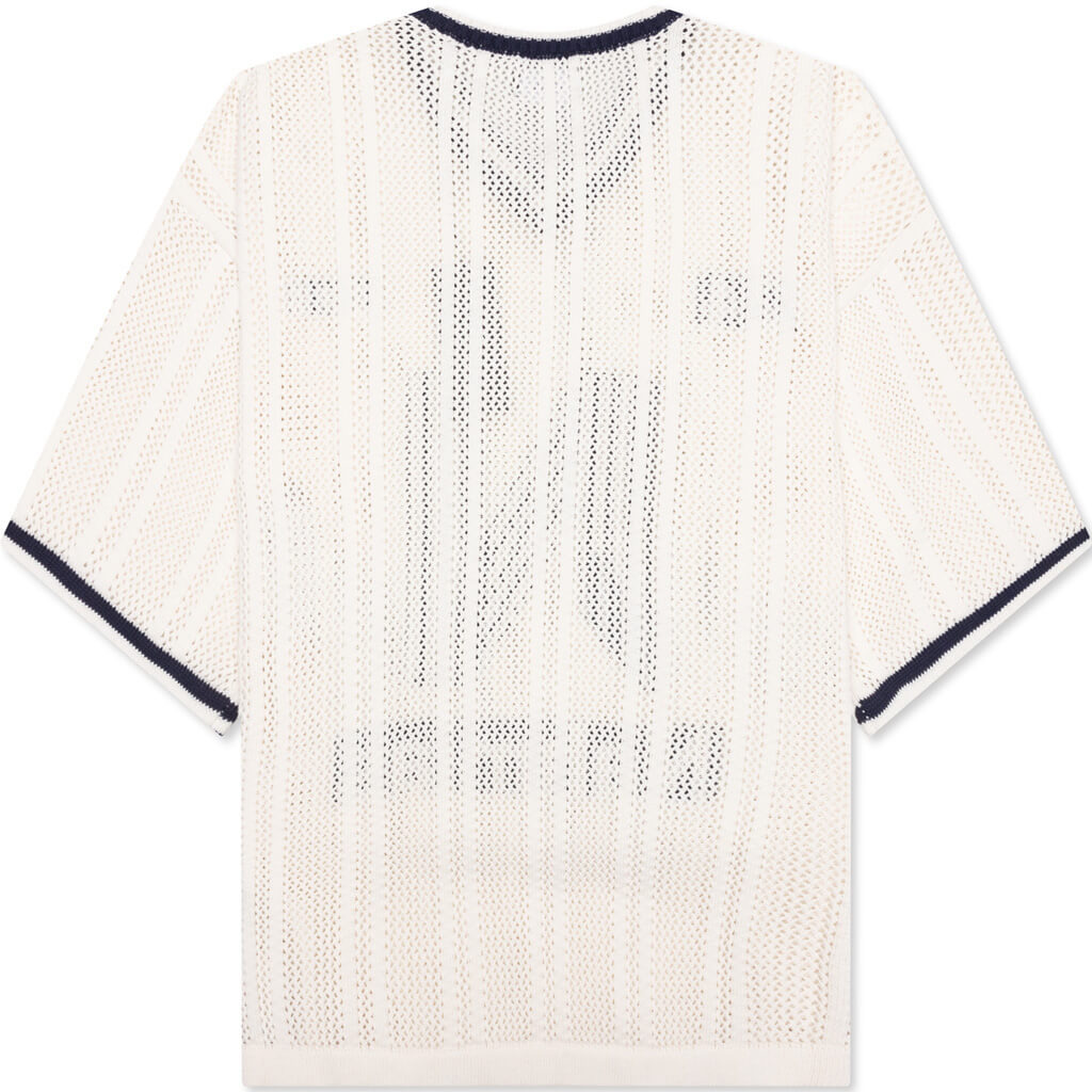 KNITTED TECH 'N' FOOTBALL SHIRT - IVORY - 2