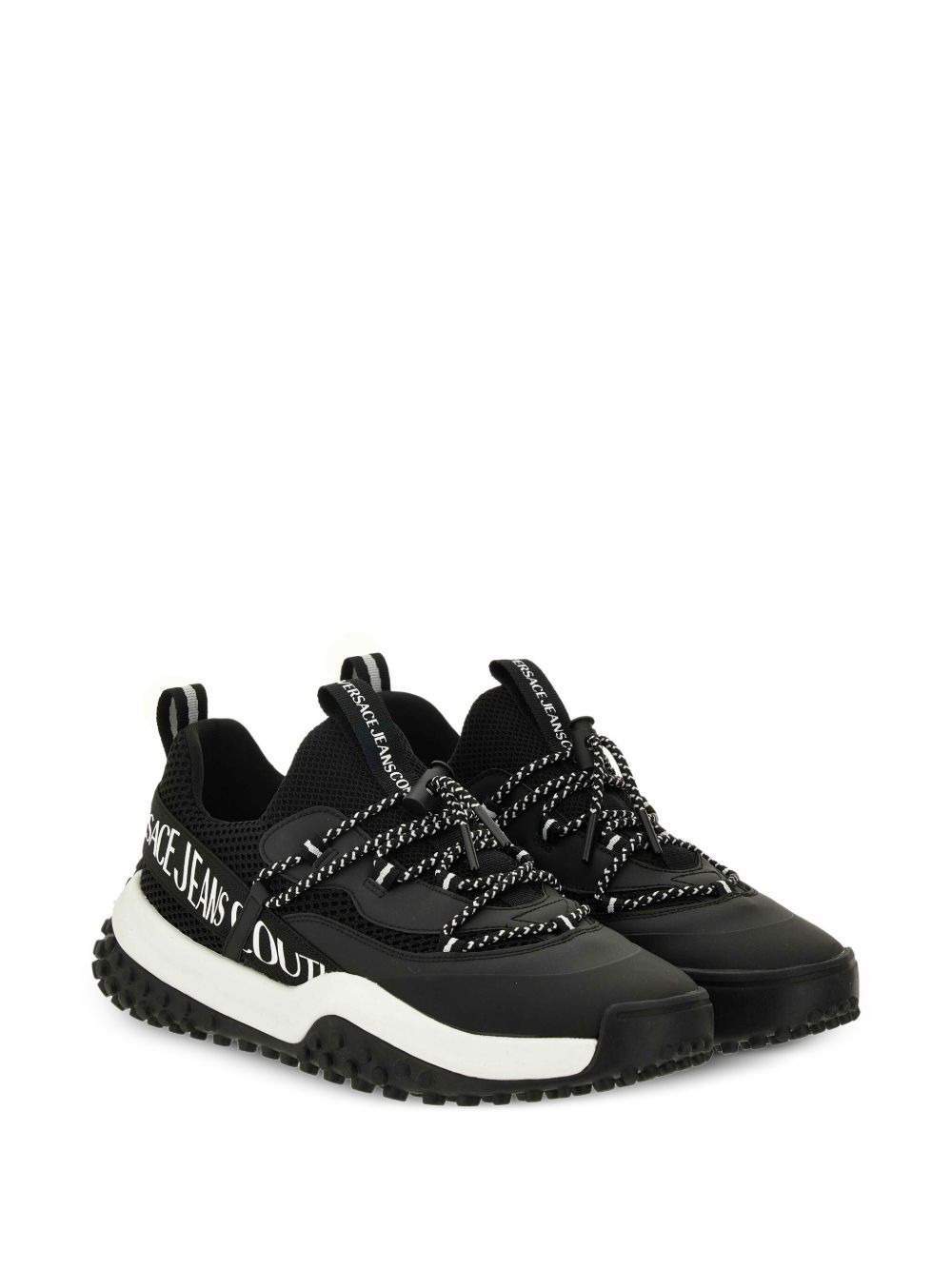 logo-detail mesh trainers - 2