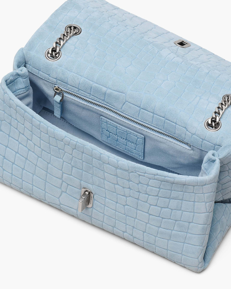 THE SUEDE CROC DUAL CONVERTIBLE SHOULDER BAG 4