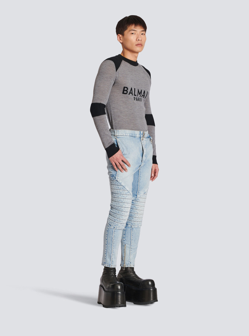 Ribbed cotton slim-fit jeans 3