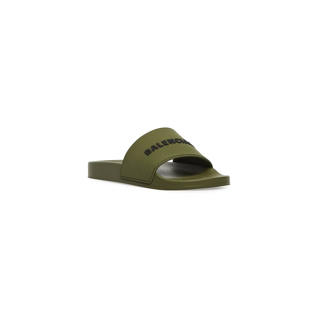 Men's Pool Slide Sandal in Kaki Green - 2