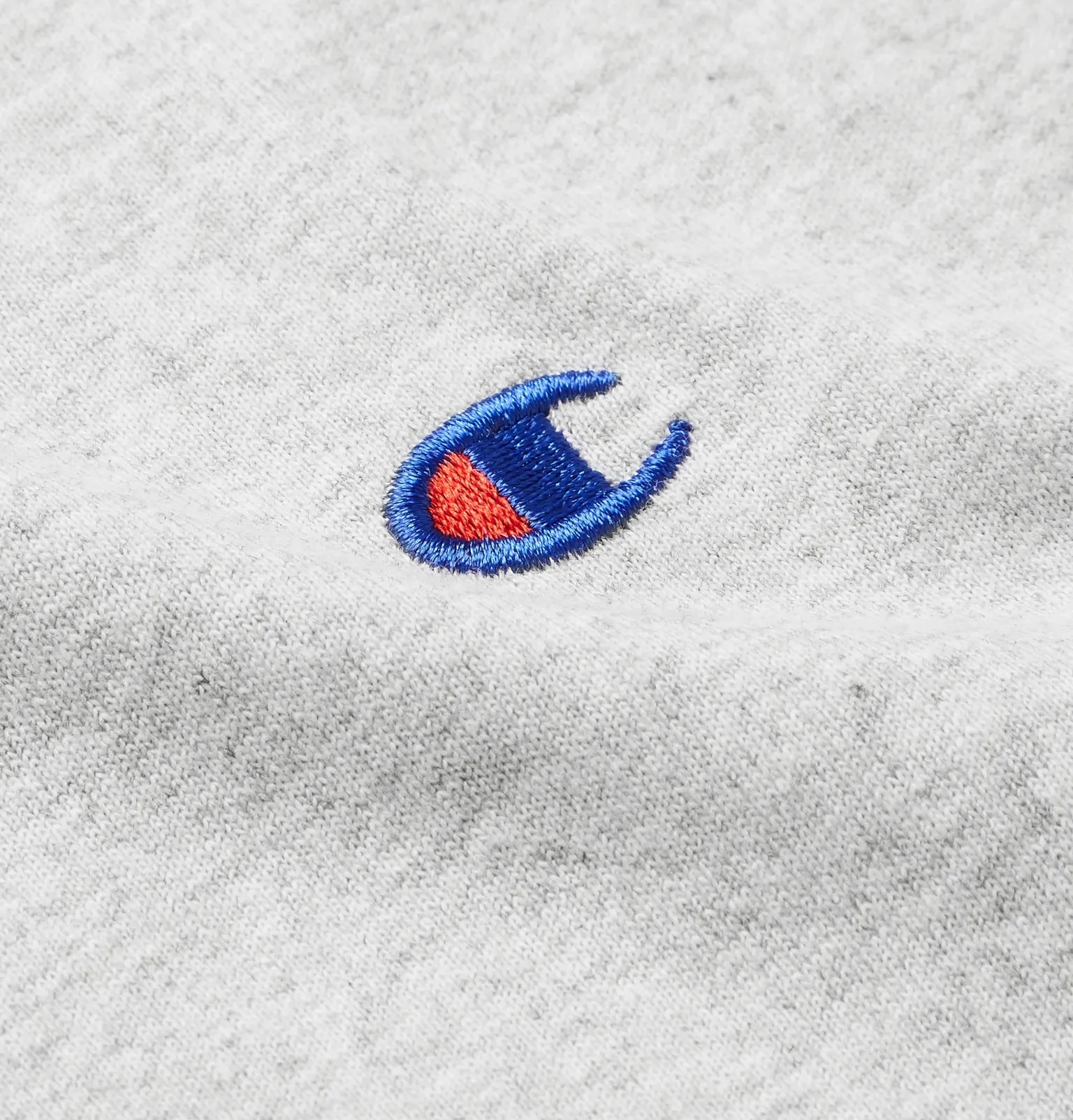 Logo-Embroidered Mélange Cotton-Blend Jersey T-Shirt - 23