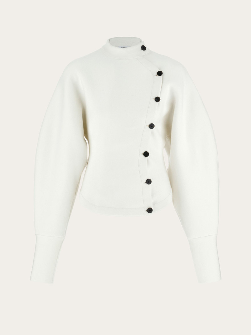 Asymmetric button up jacket 1