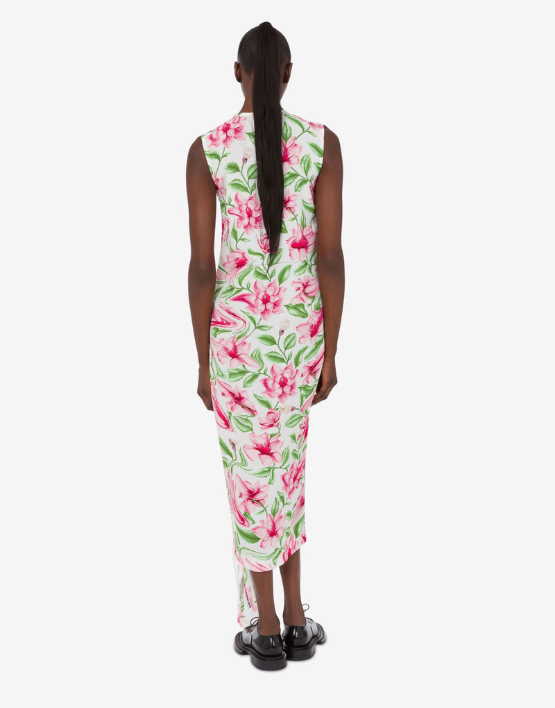 Moschino PRINTED CREPE DE CHINE DRESS outlook