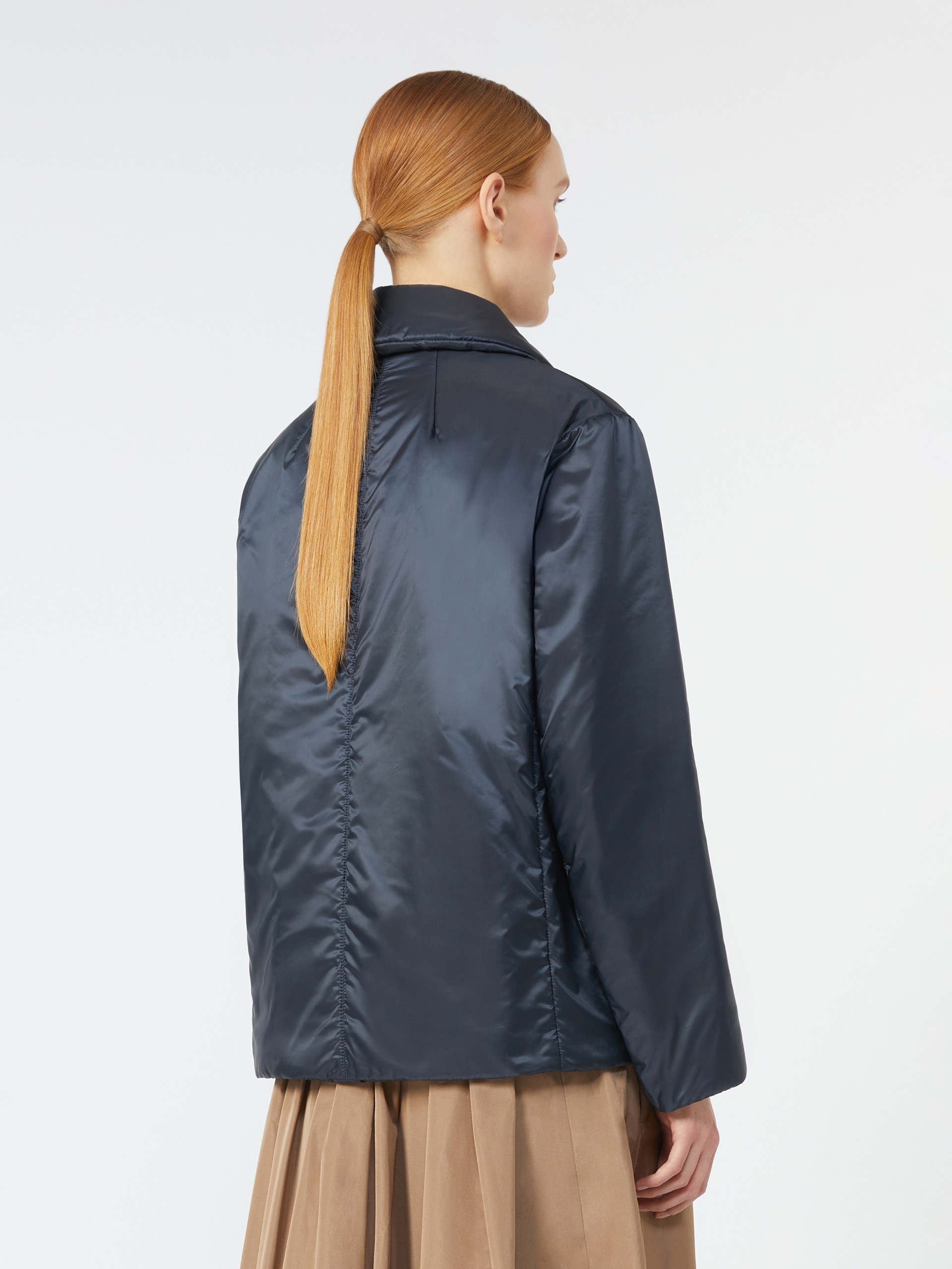 CAMELIA Padded double-breasted jacket in water-repellent canvas - 4
