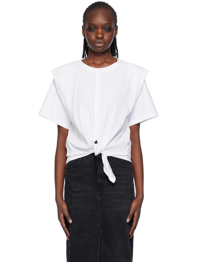 zelikia tie-front T-shirt - 1