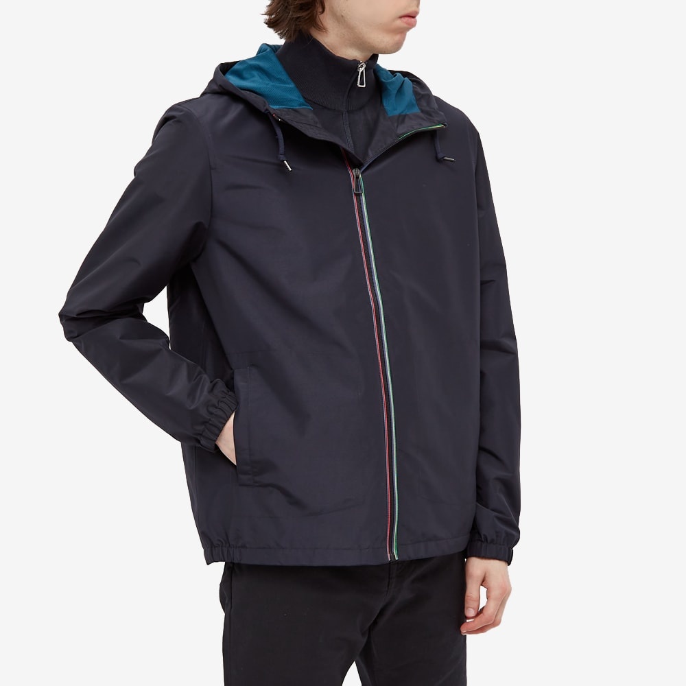 Paul Smith Striped Zip Hooded Windbreaker - 5