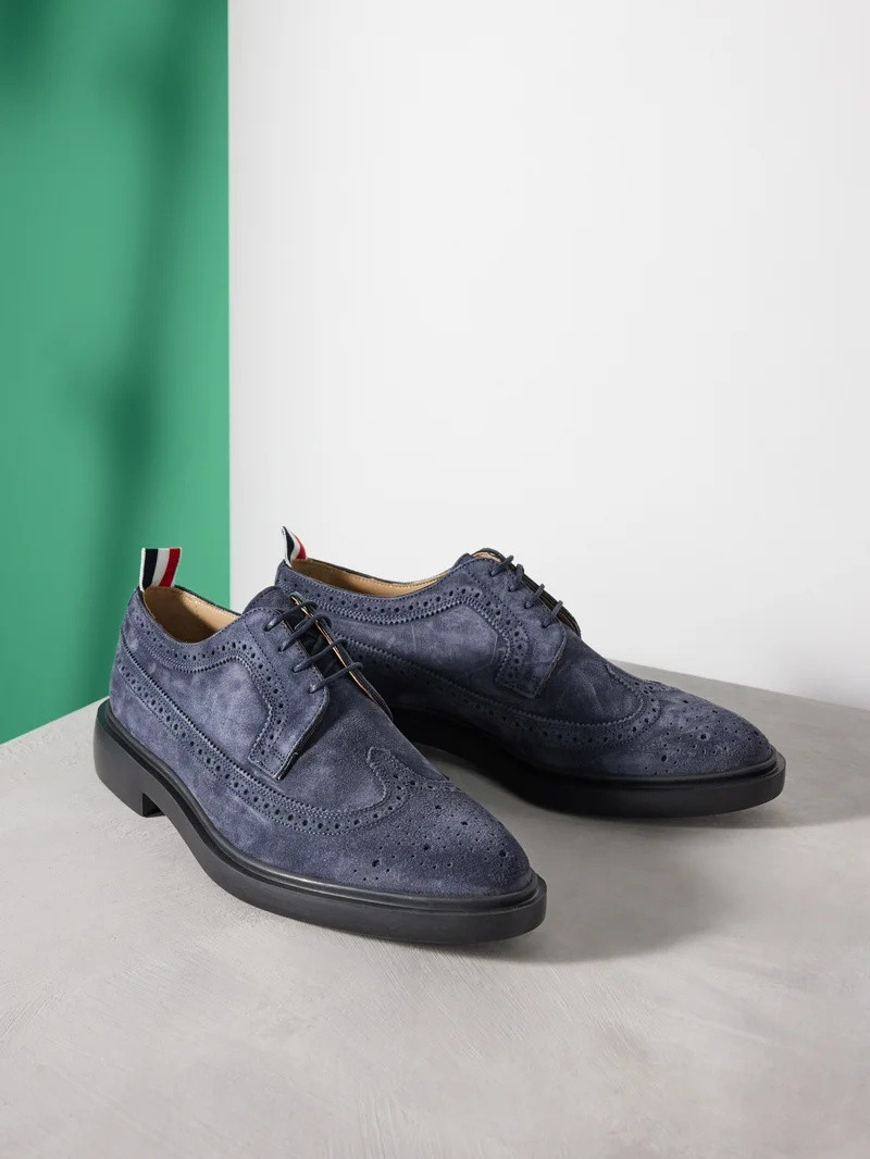 Longwing suede brogues 1