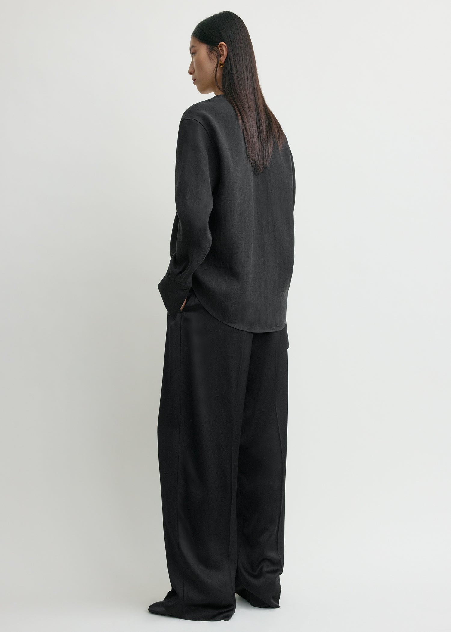 Cowl blouse black - 4
