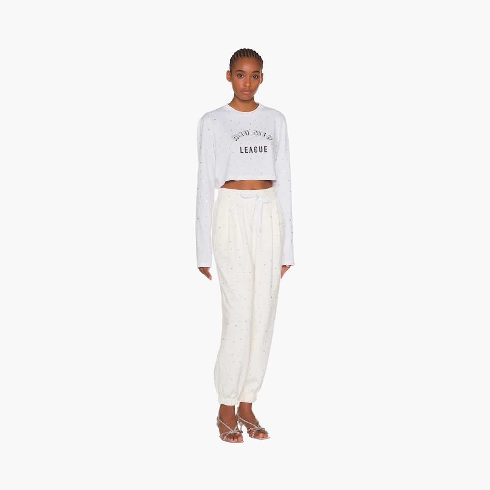 Embroidered cotton T-shirt - 2