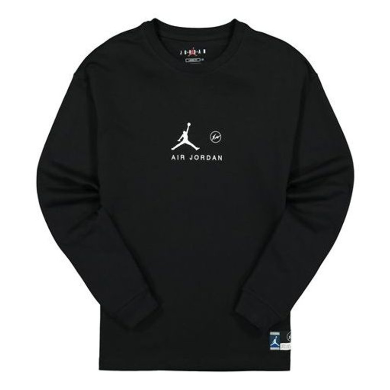 Air Jordan x Fragment Long-Sleeve T-Shirt 'Black/Reflective Silver' DA2981-010 - 1