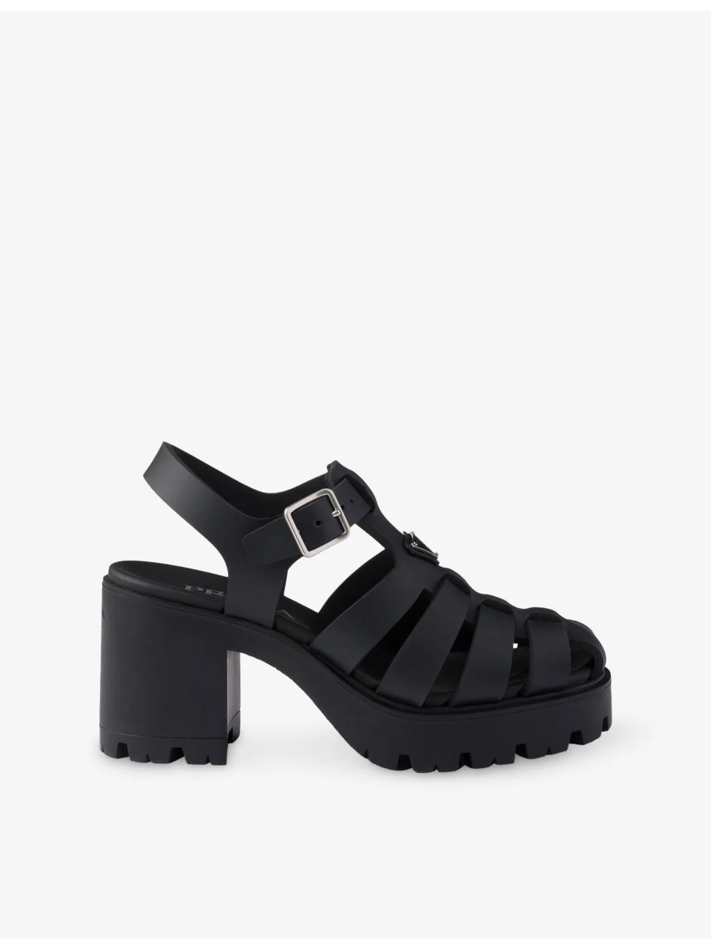 Brand-Plaque Rubber Platform Sandals - 1