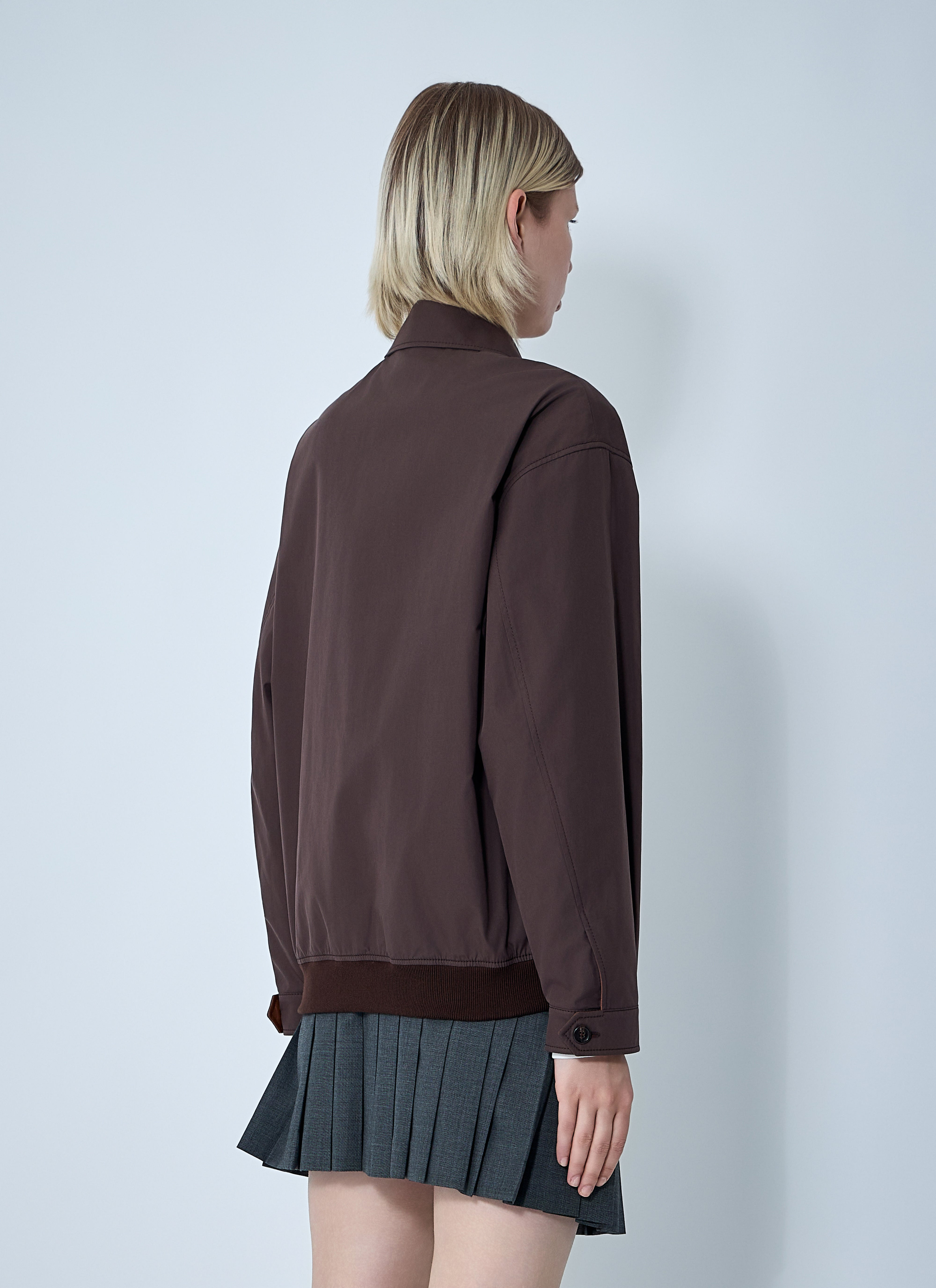 Miu Miu Women Panama Cotton Blouson Jacket - 4