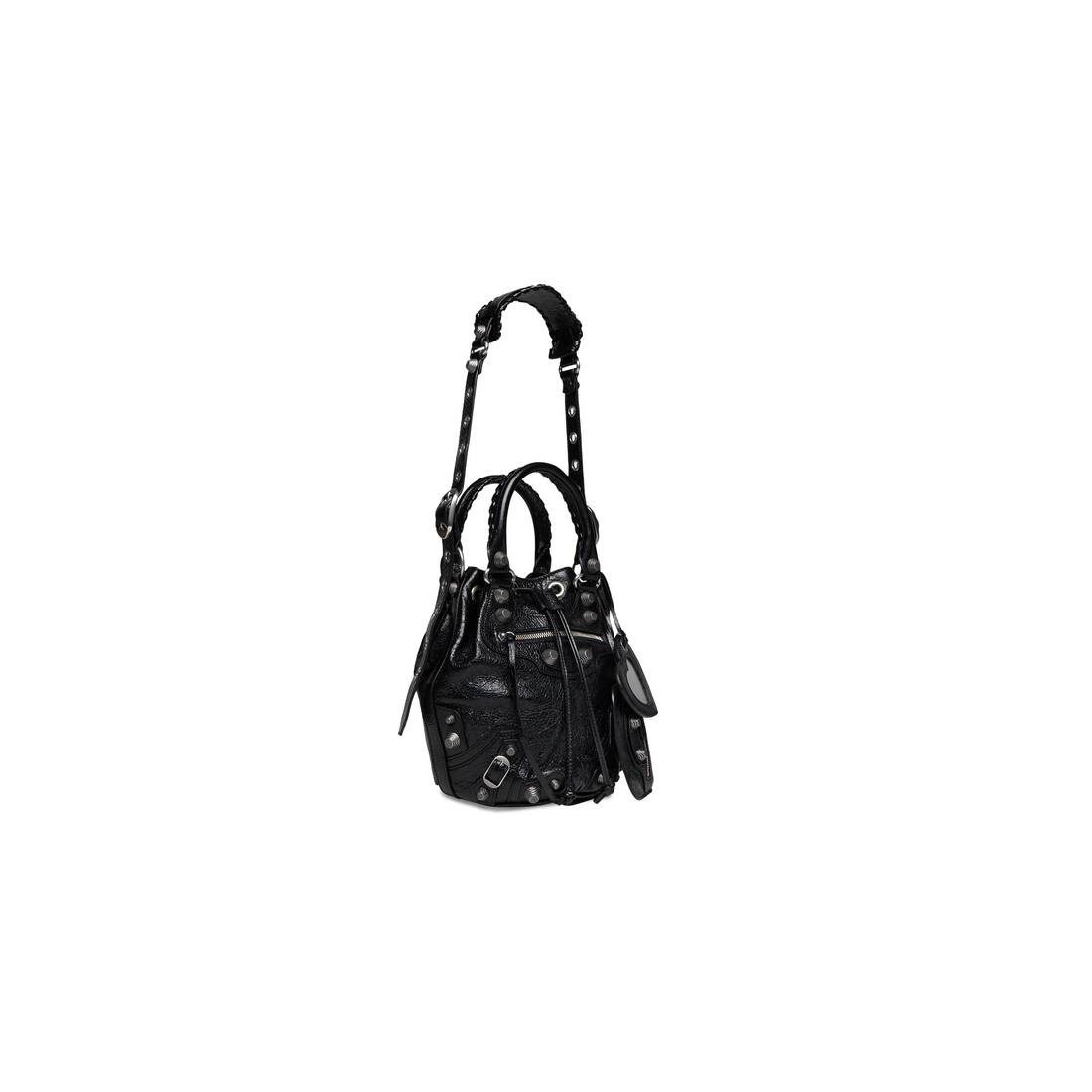 Women's Le Cagole Small Bucket Bag  in Black - 3