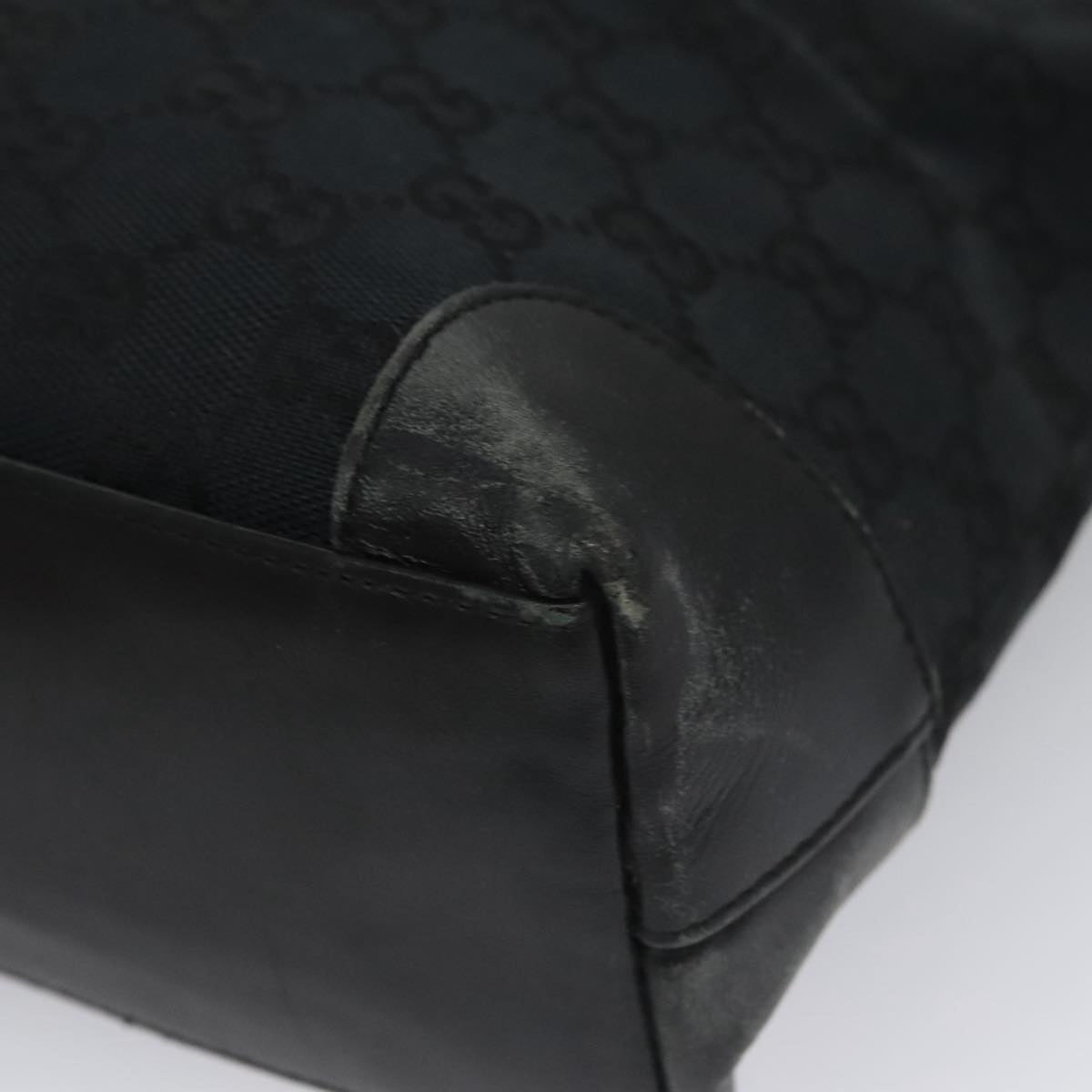 GUCCI GG Canvas Hand Bag Black - 10