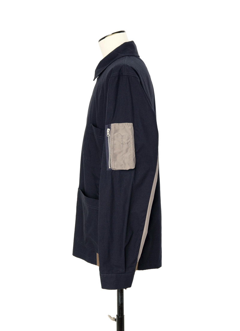 sacai Cotton Nylon Oxford Jacket outlook