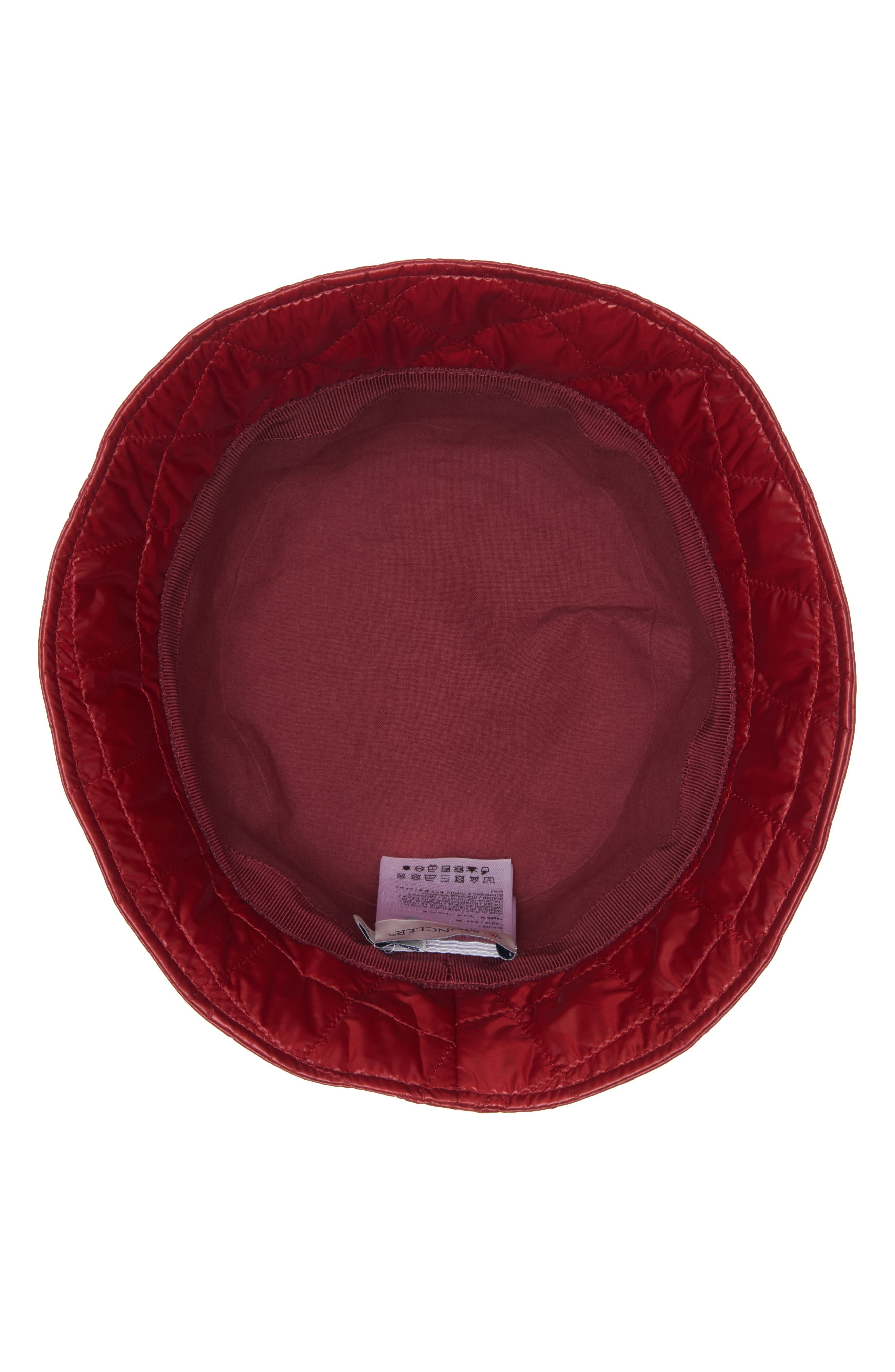 Moncler Diamond Quilted Nylon Bucket Hat in Red Auburn at Nordstrom - 5