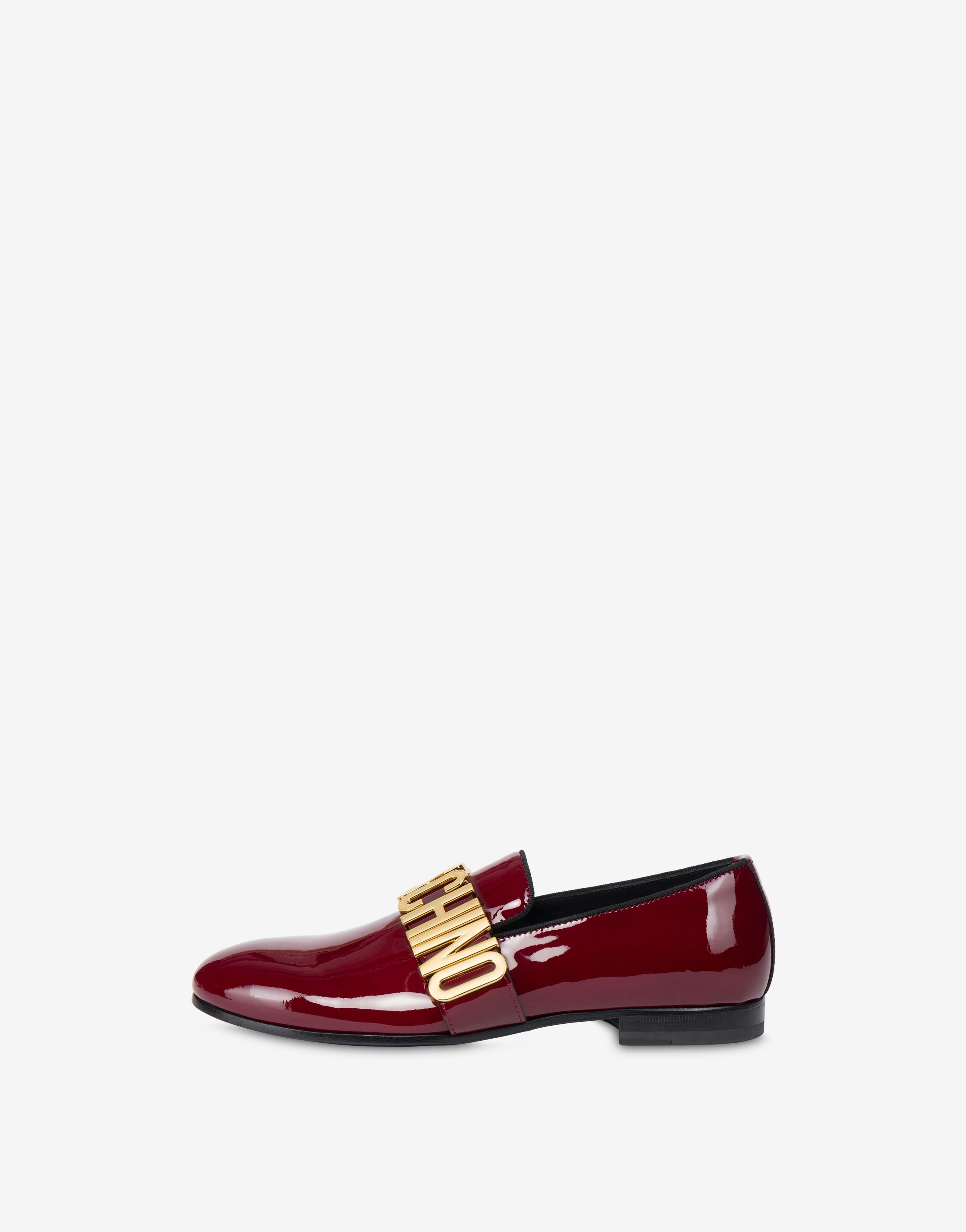 MAXI LETTERING PATENT LEATHER LOAFERS - 2