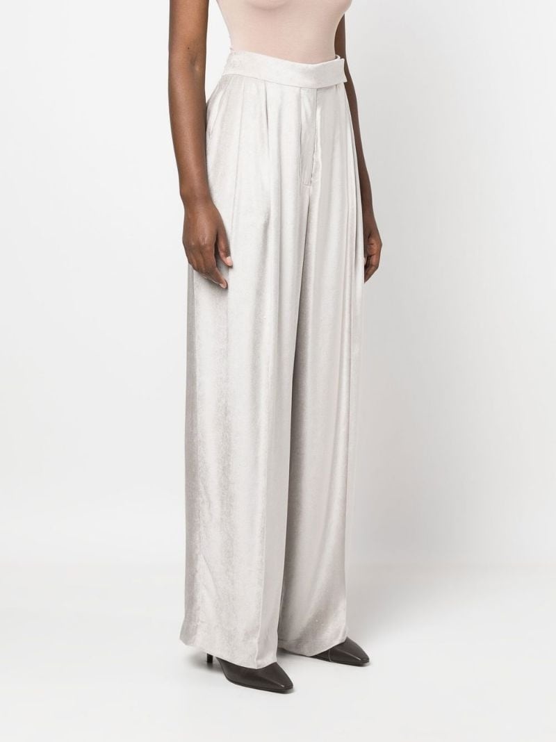 high-rise wide-leg trousers - 3