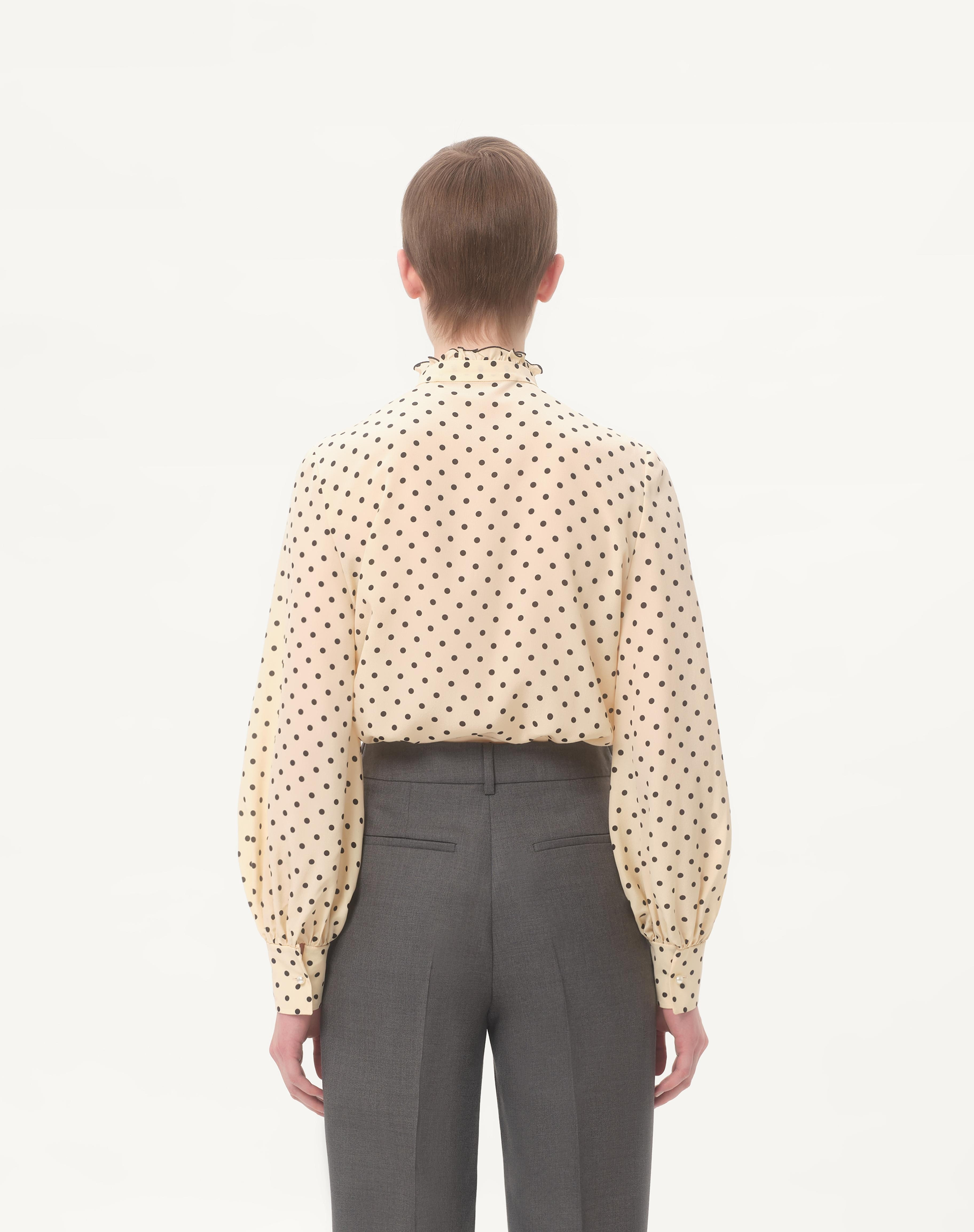 CREPE DE CHINE SHIRT WITH PLUSDEPOIS PRINT - 7