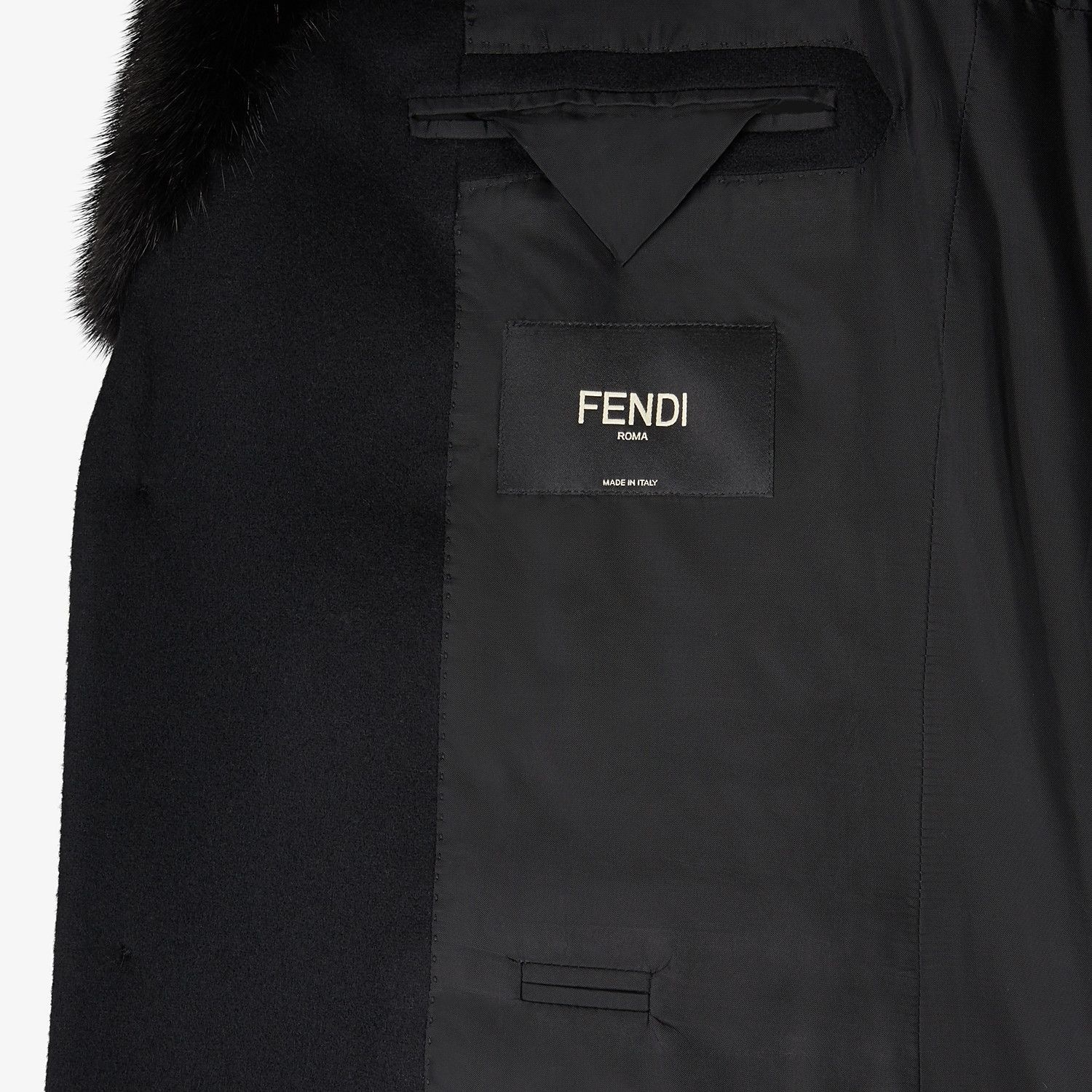 Black cashmere coat - 5