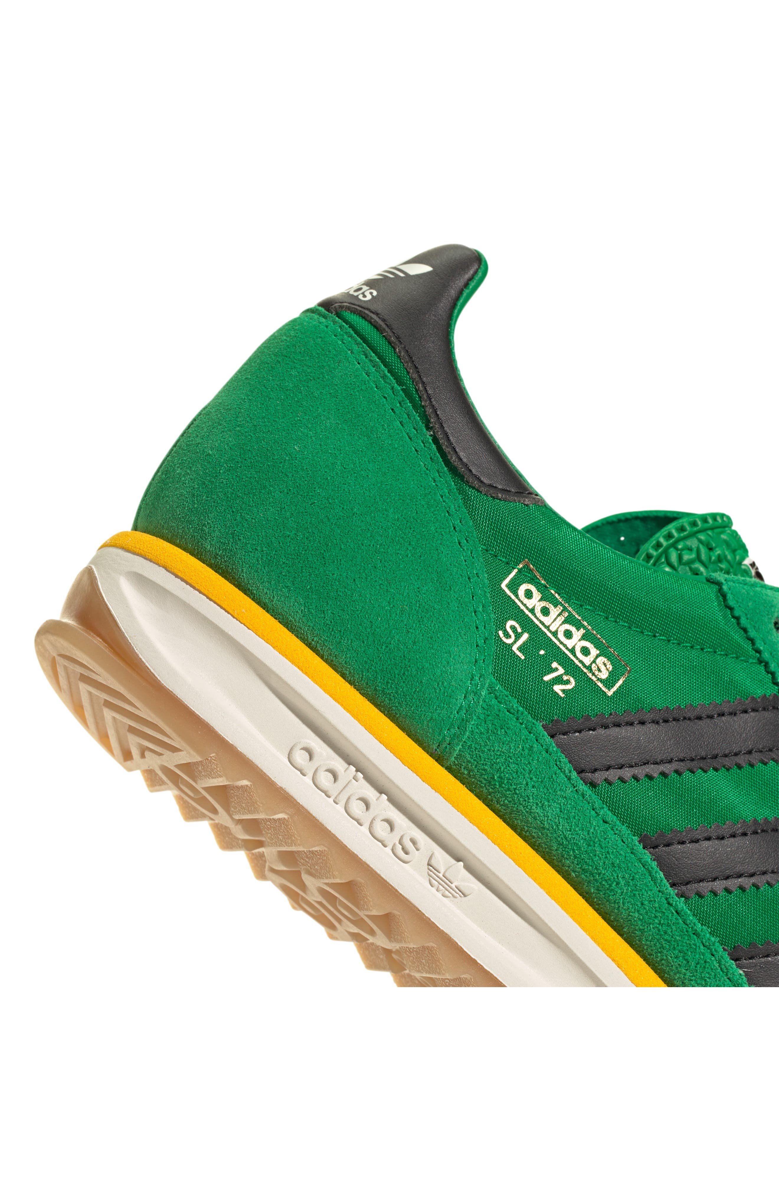 adidas Gender Inclusive SL 72 RS Sneaker in Green/Off White/Crew Yellow at Nordstrom - 7