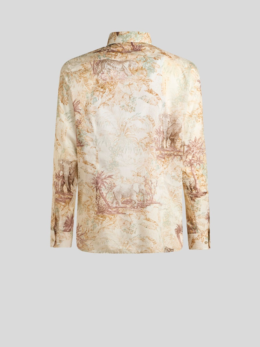 SAFARI-PRINT COTTON SHIRT - 5