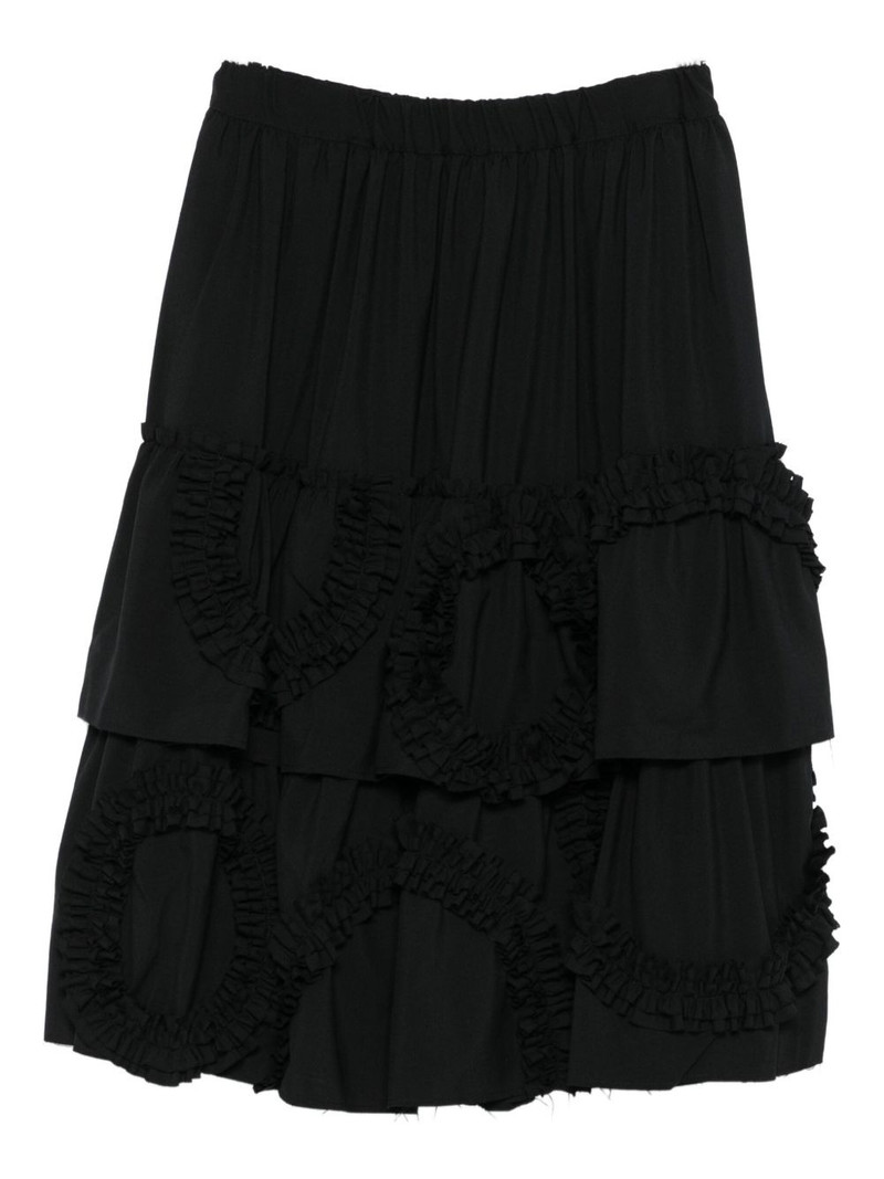 ruffled-tiered midi skirt 1
