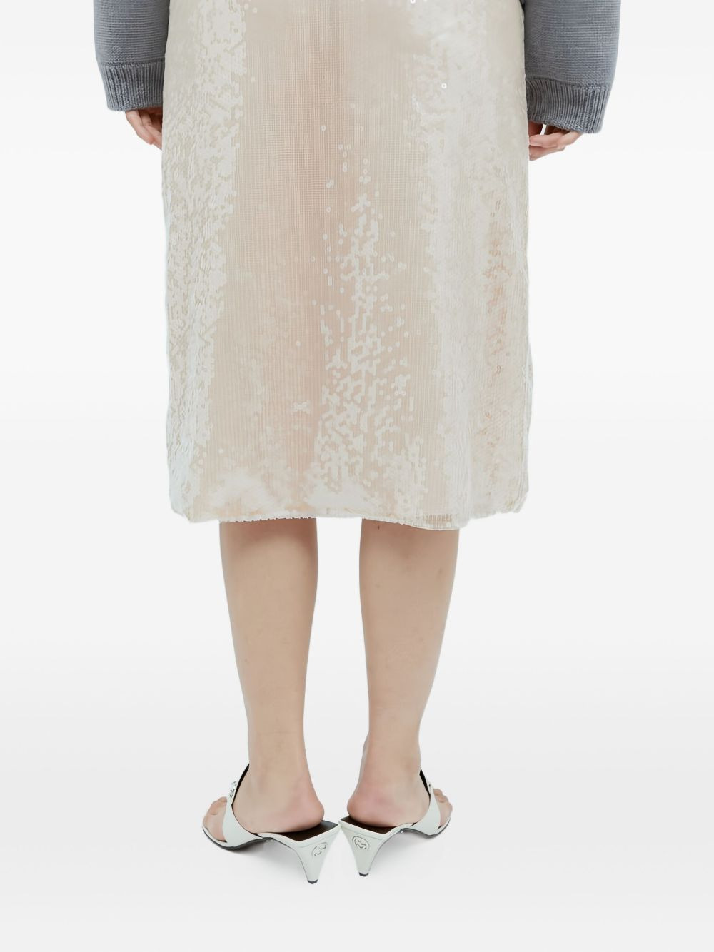 sequin midi skirt - 4