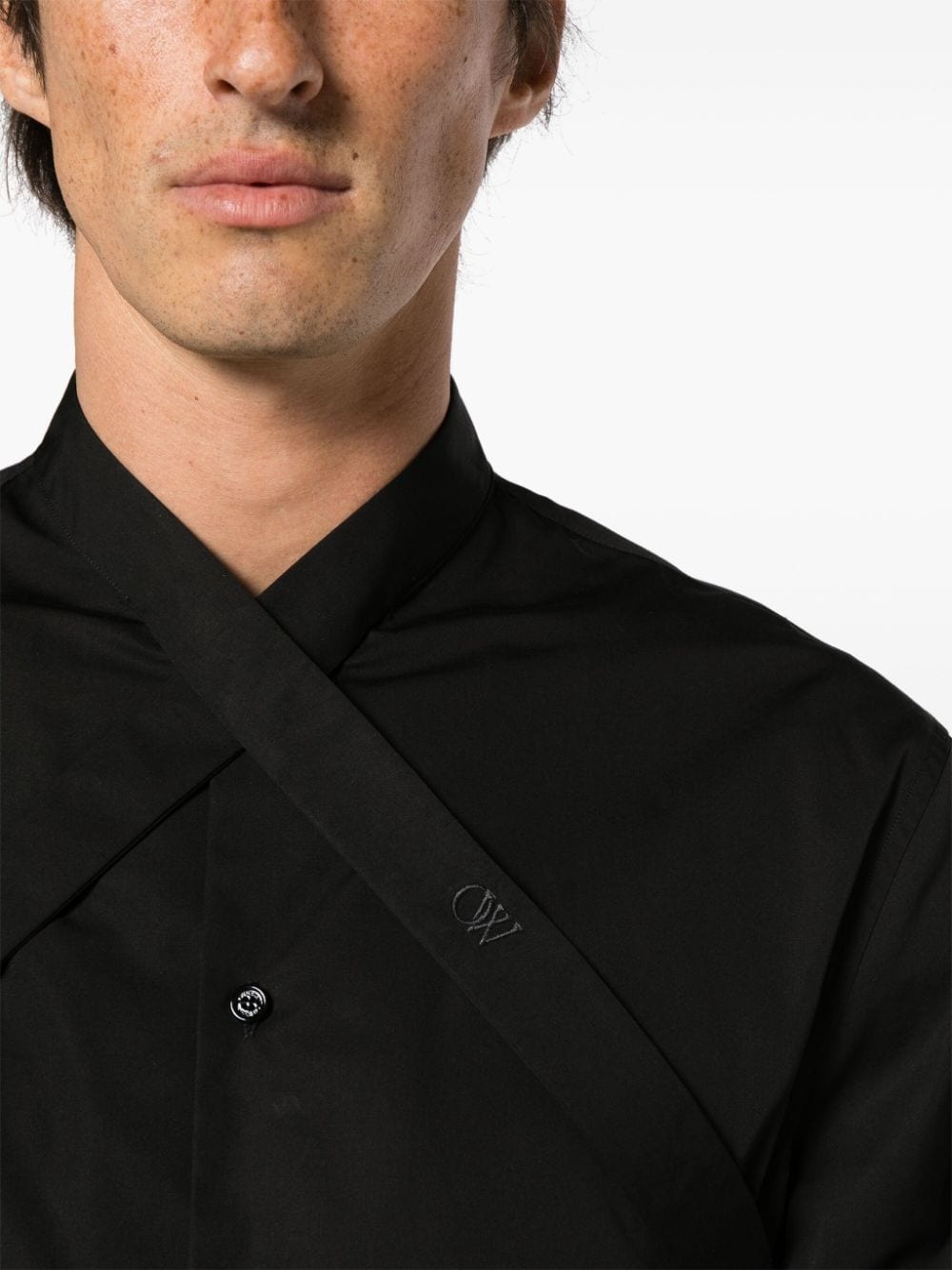 Duchesse-collar cotton shirt - 9