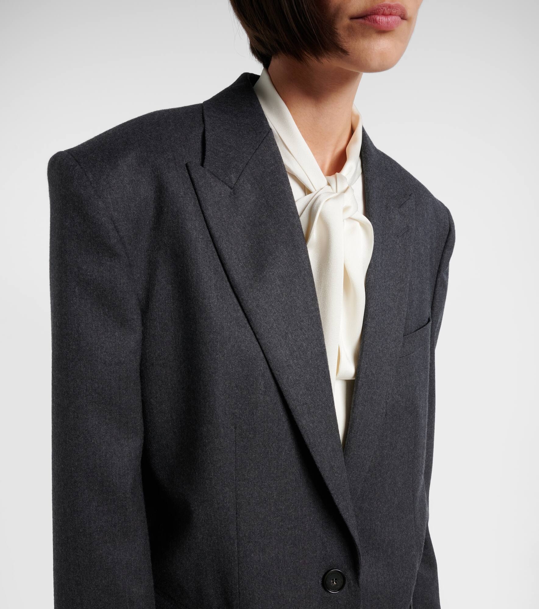 Iconic wool flannel blazer - 4