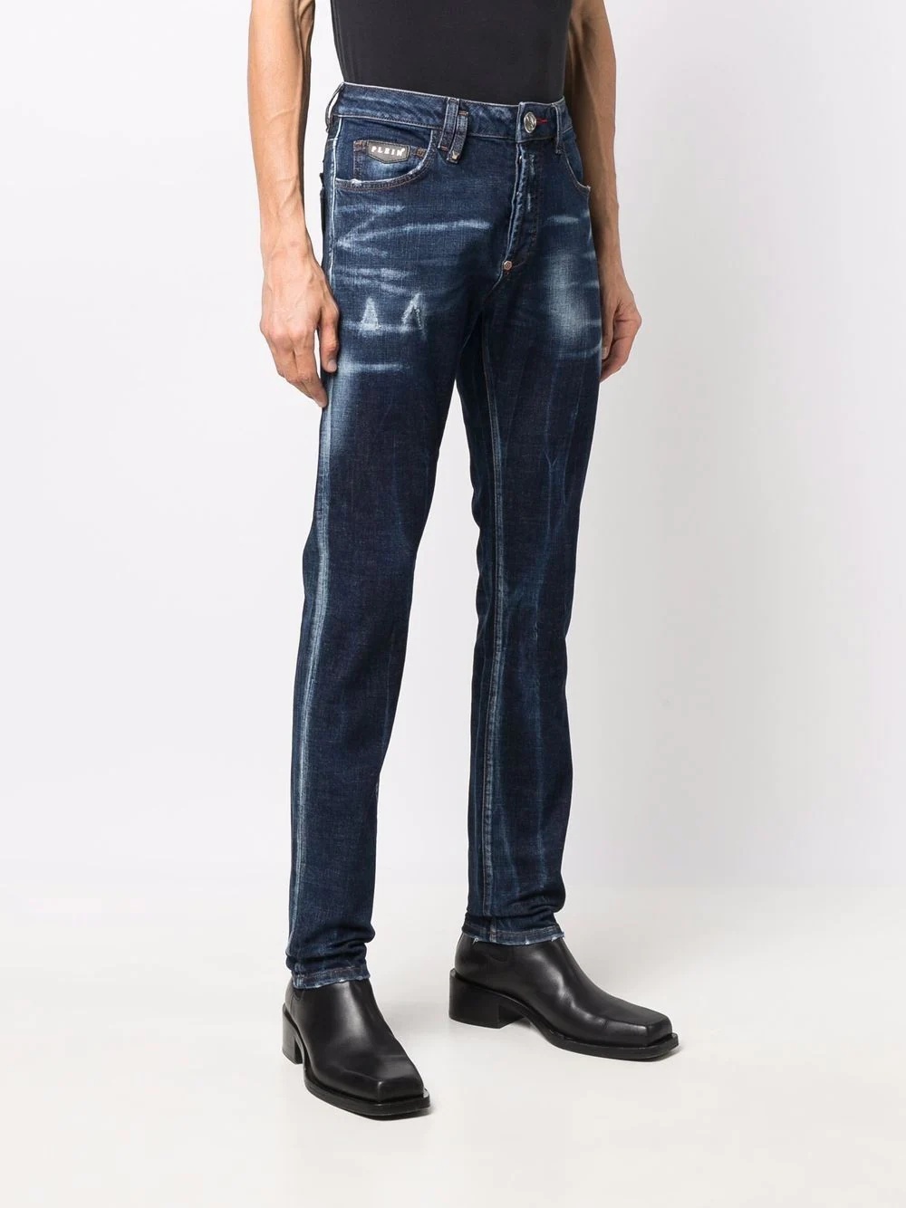 mid-rise slim-fit jeans - 3