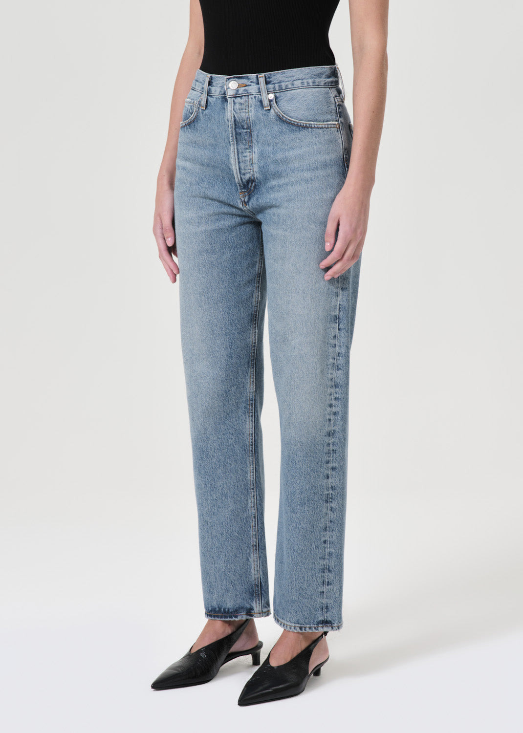 90'S PINCH WAIST HIGH RISE STRAIGHT IN NAVIGATE - 4
