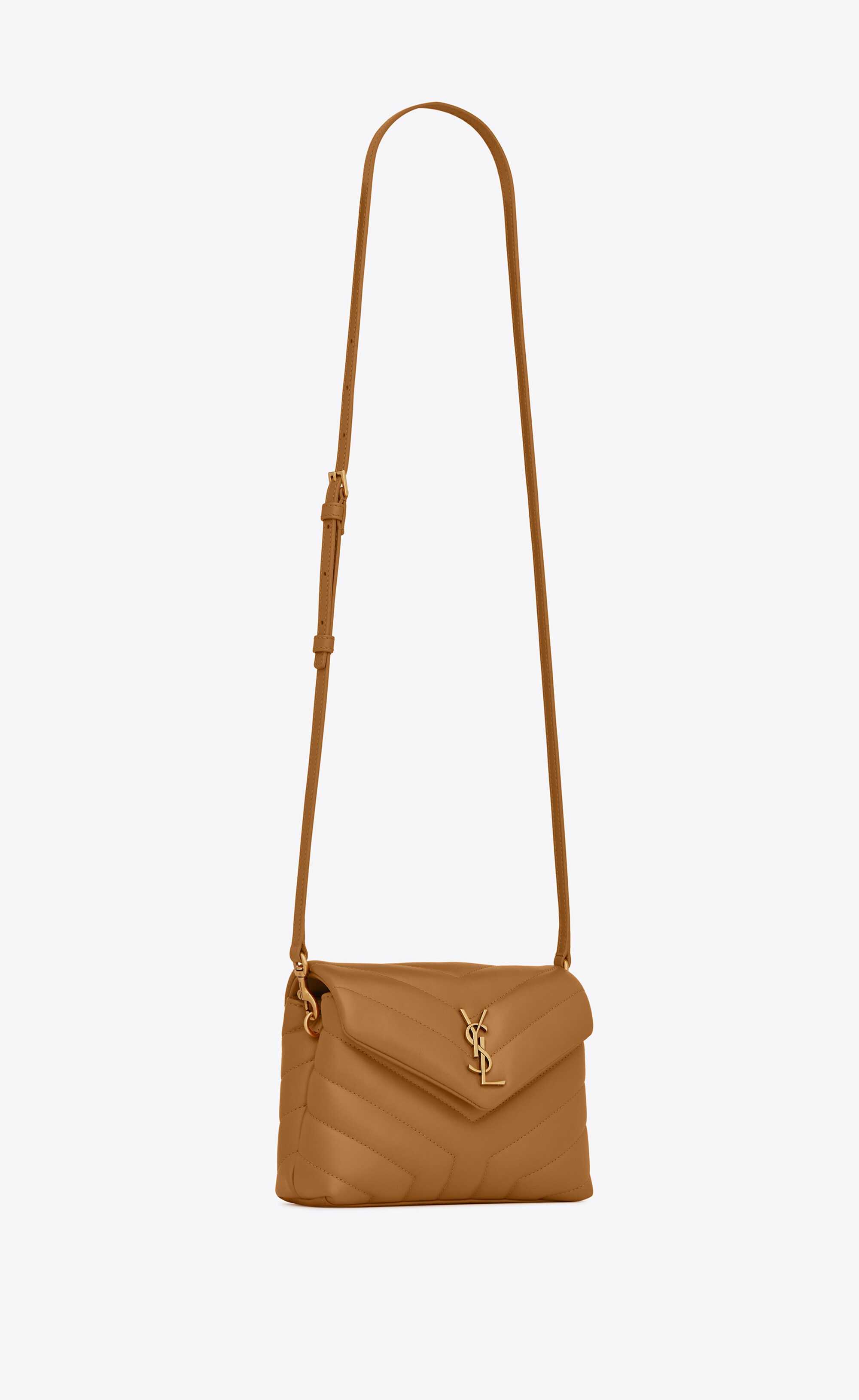 loulou toy strap bag in matelassé "y" leather - 6