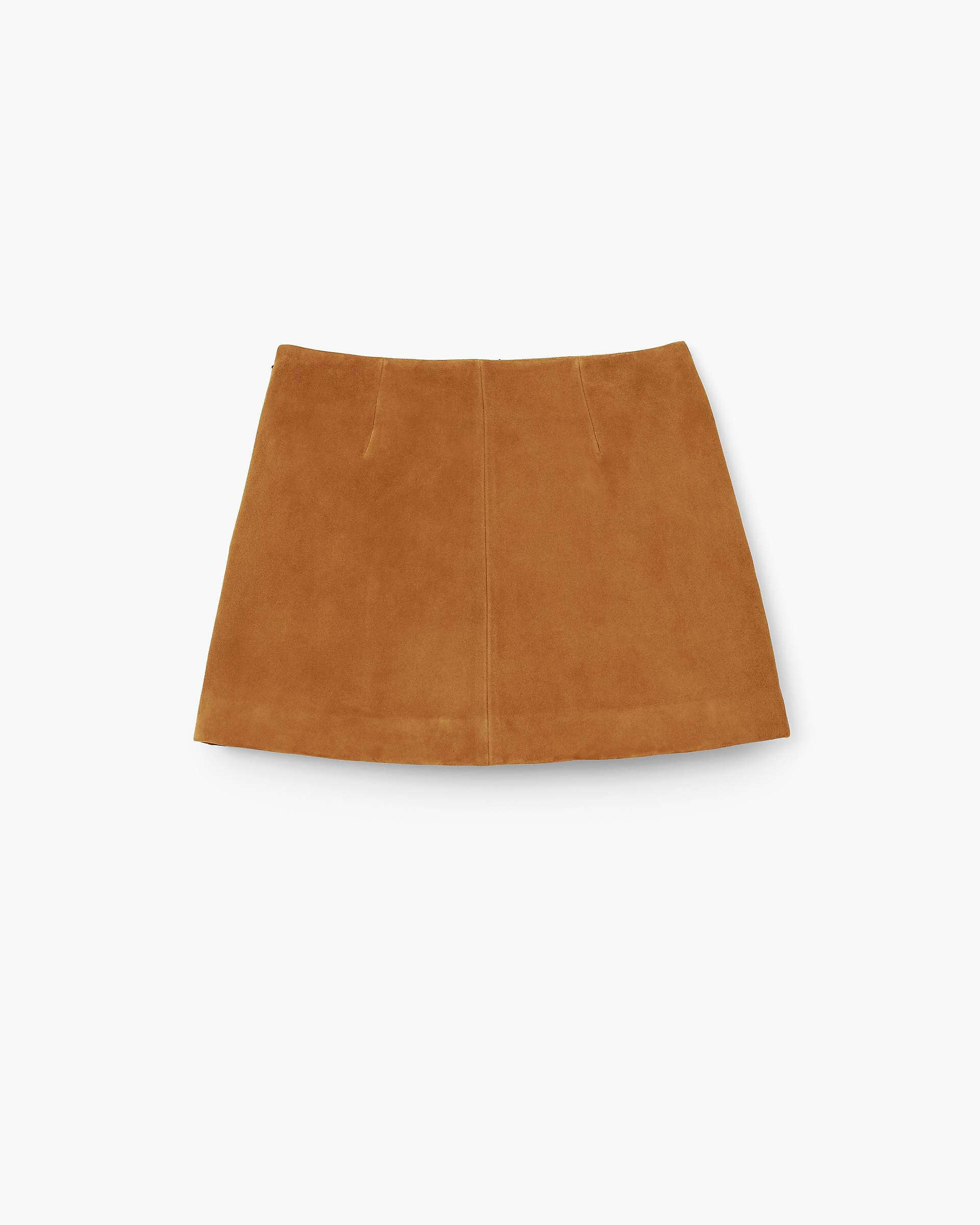 SUEDE BOX PLEAT MINI SKIRT - 6
