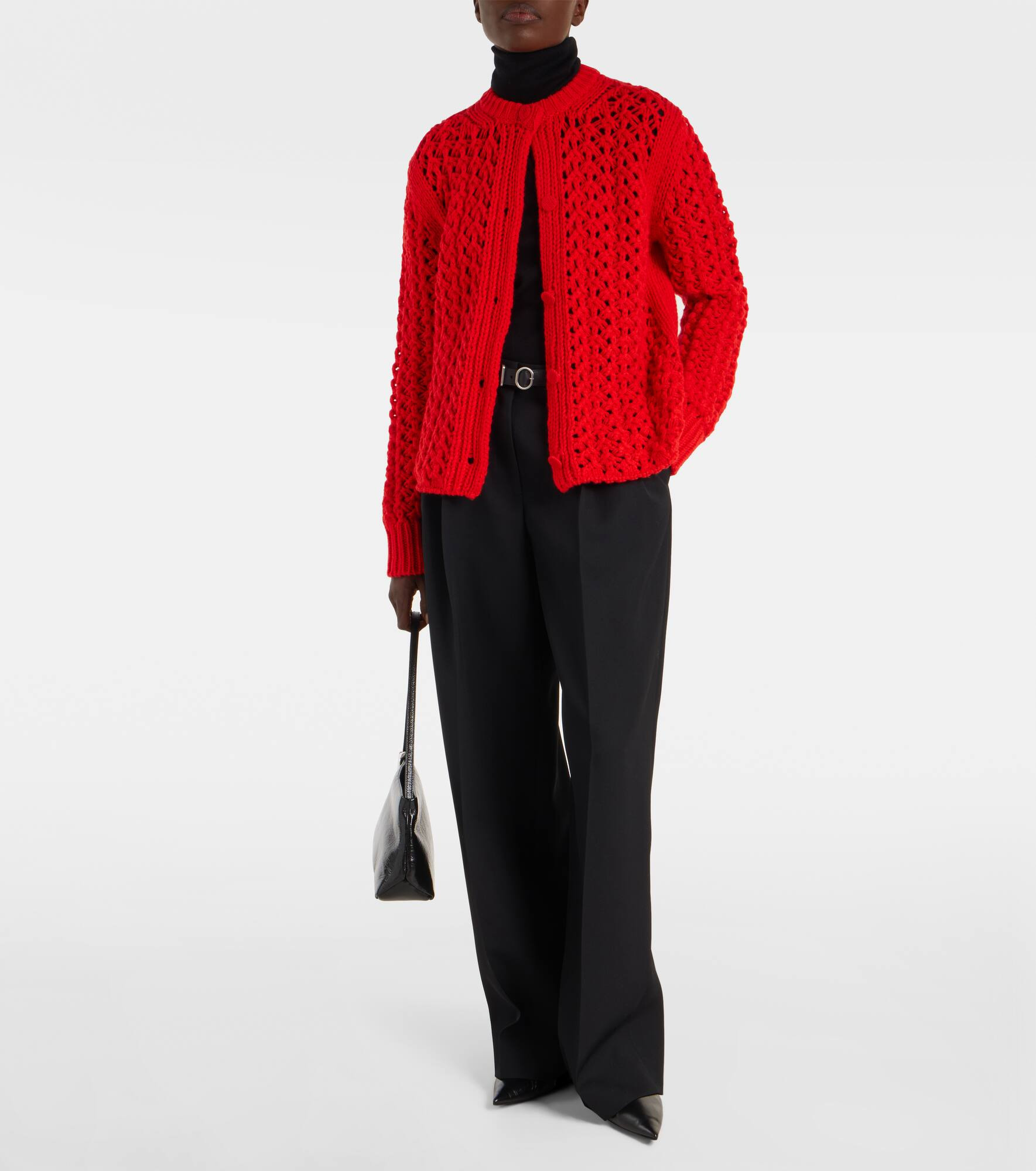 Wool wide-leg pants - 2