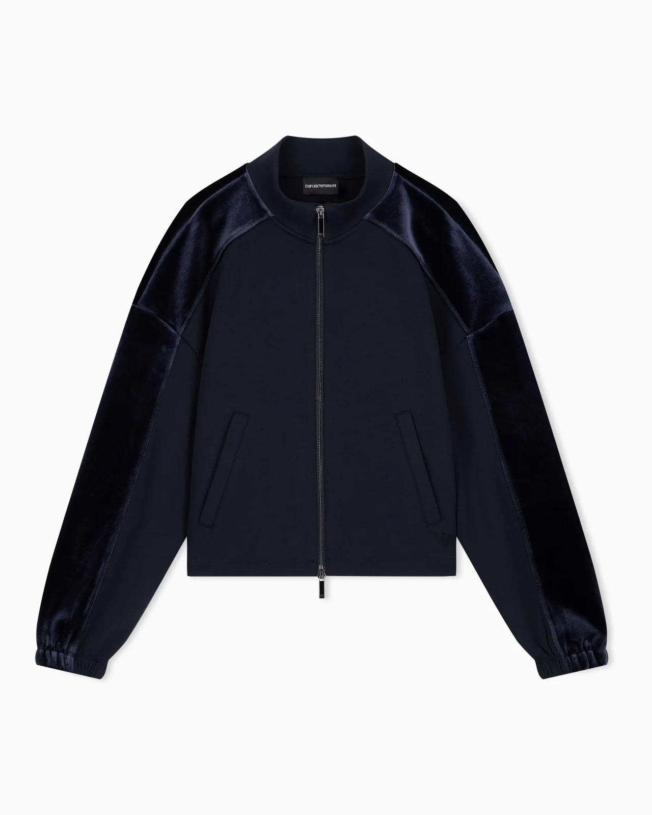 DOUBLE JERSEY BLOUSON WITH CHENILLE TAPE TRAVEL ESSENTIAL - 1