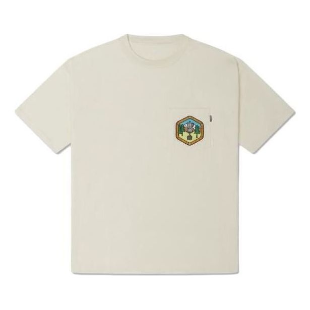 Converse Pocket Logo T-Shirt 'Ivory' 10025881-A01 - 1