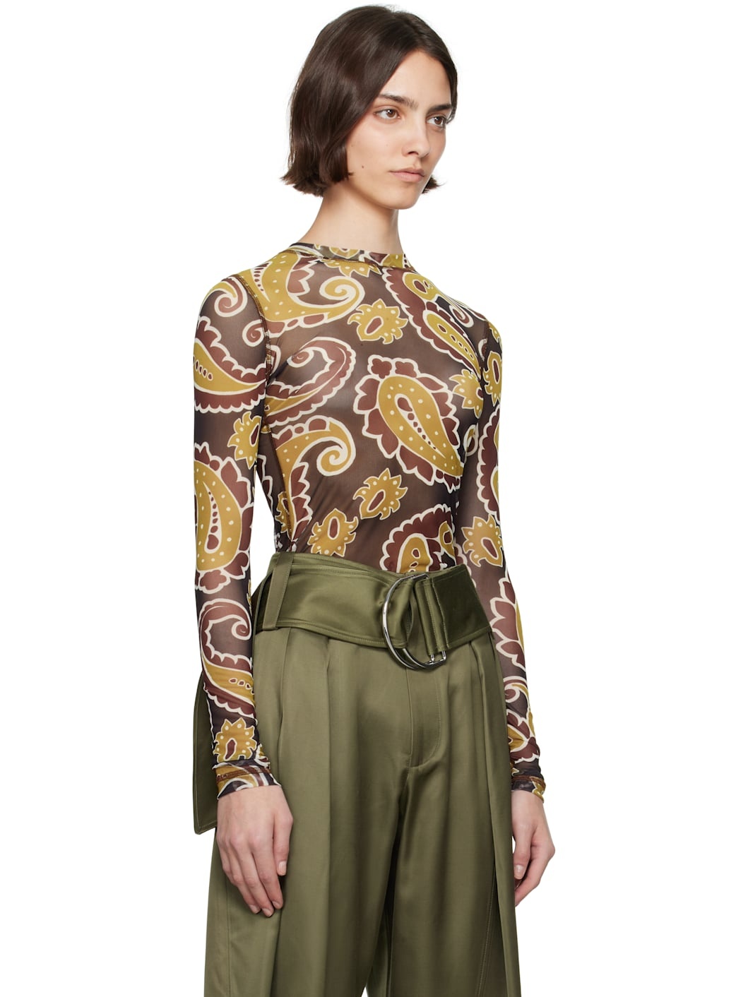 Multicolor Long Sleeve Underpinning T-shirt - 2